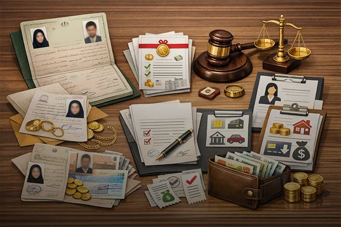 مدارک مورد نیاز در جلسه اول دادگاه مهریه