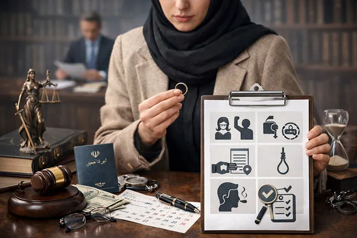 اقدامات قانونی طلاق از طرف