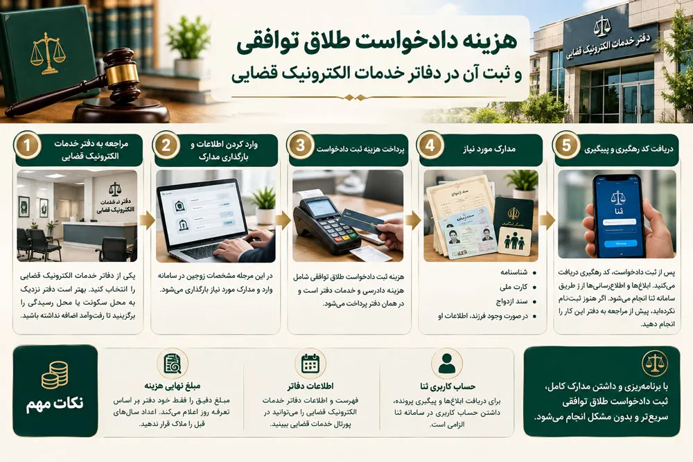 هزینه دادخواست طلاق توافقی
