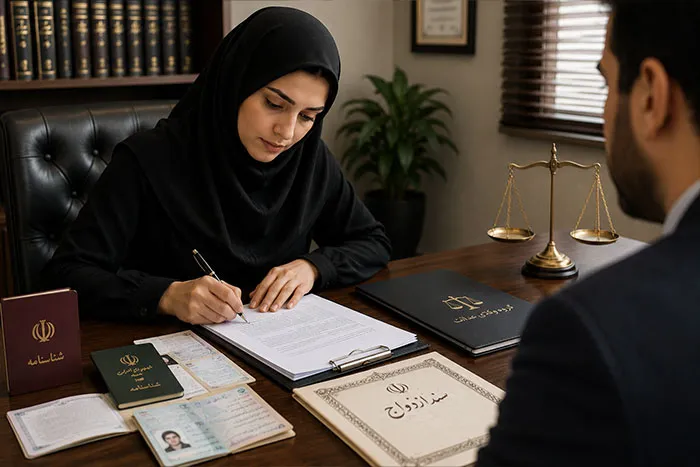 مدارک لازم برای درخواست طلاق از طرف زن